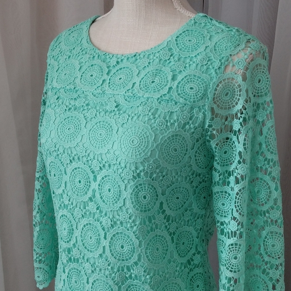 NWOT Crown and Ivy Retro/Mod Looking Lace Overlay. Size 2P - Picture 4 of 11